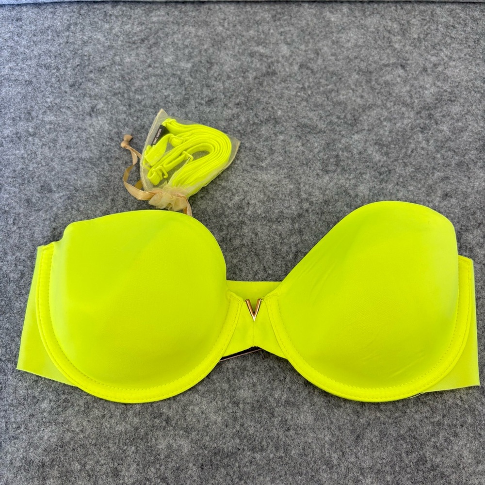 Victoria’s Secret multi-way multi-position Neon Yellow Bra 32D